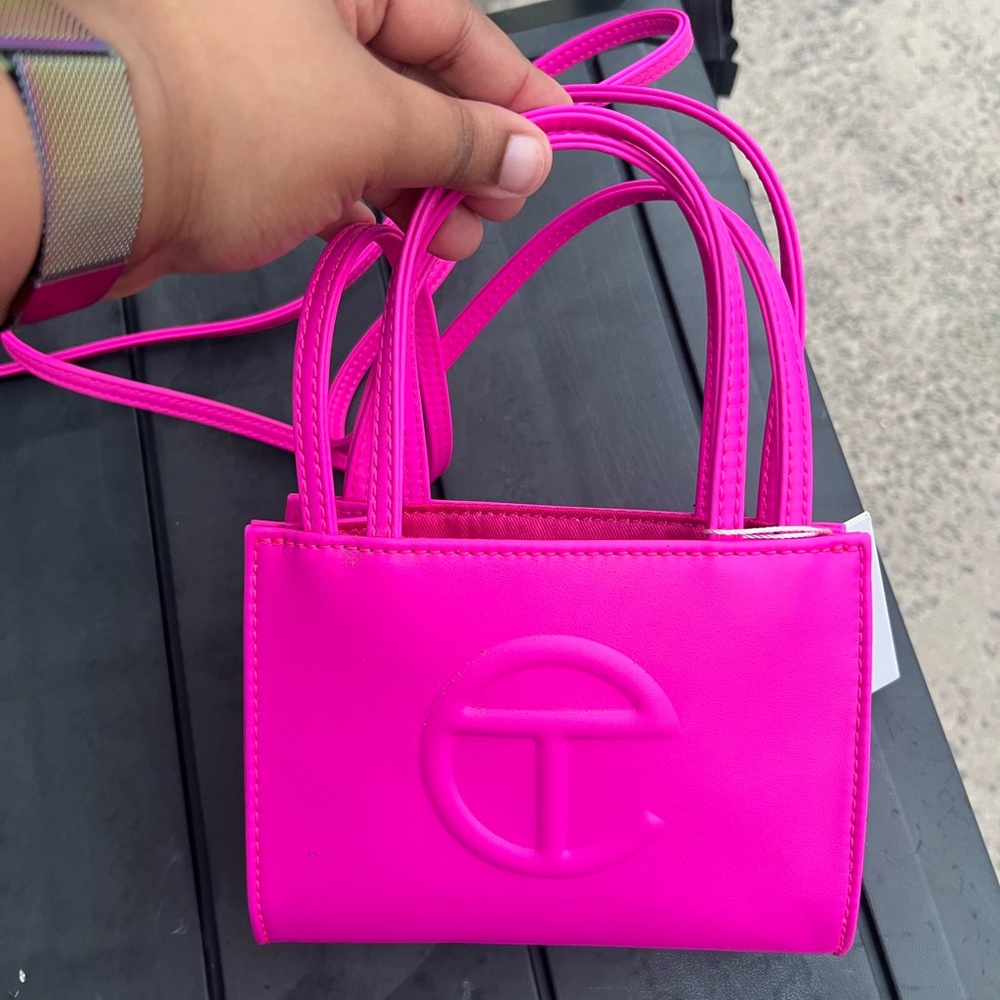 Telfar Neon Pink Mini Bag